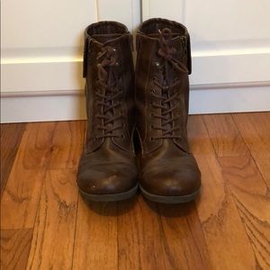 G by Guess Women’s Brown Combat Boots